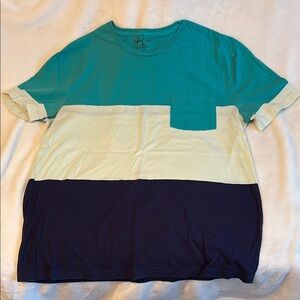 Paisley & Gray Blue, Green & Yellow Short Sleeve Tee